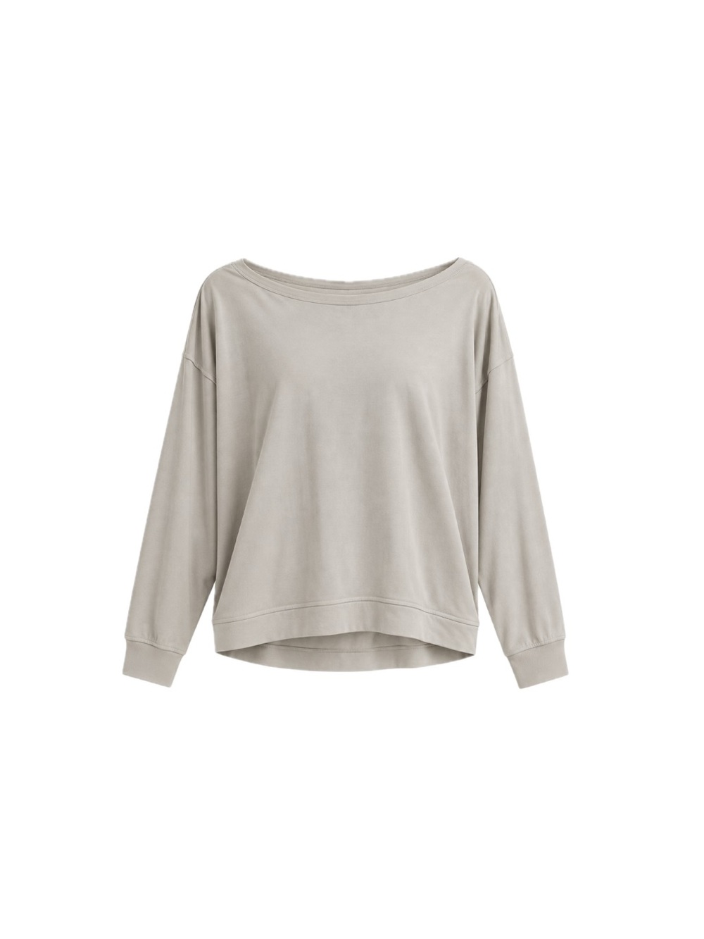 Lululemon BeCalm Oversized Boatneck Long-Sleeve Shirt - Dove Grey, Size M
